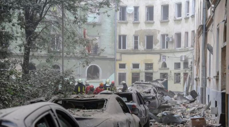 В результате ракетного обстрела Львова погибли по меньшей мере 4 человека