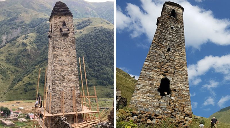 В Хевсурети завершилась реконструкция исторической башни Цискараули