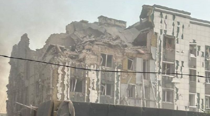 Российские войска нанесли ракетный удар по центру города Покровск в Донецкой области