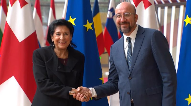 Саломе Зурабишвили встретилась с главой Европейского совета