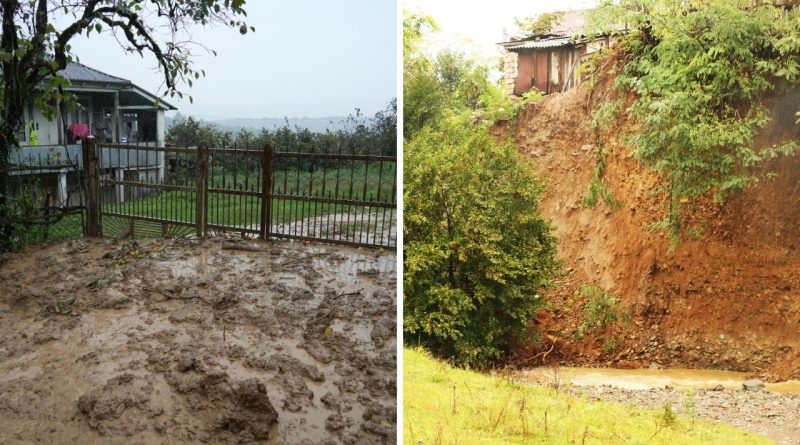В селах Гурии затоплены дома, активизировался оползень, повреждена инфраструктура