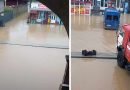 Улицы Кобулети затопило из-за сильного дождя