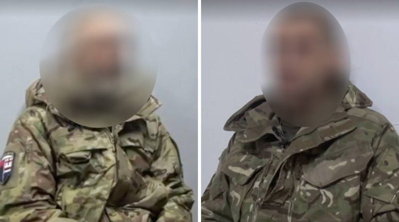 Минобороны России опубликовало видео двух пленных грузин, сражавшихся на стороне Украины