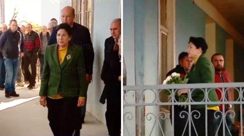 Президент Грузии посетила Кирбали и выразила соболезнования семье убитого у линии оккупации