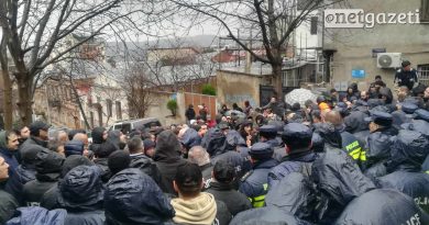 Члены «Alt-info» покинули территорию возле дома грузинской активистки