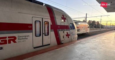 Отправление поезда из Батуми в Тбилиси задержалось на час