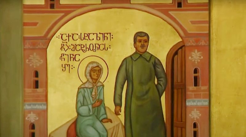 В Грузии создана петиция с требованием удалить из собора икону с изображением Сталина