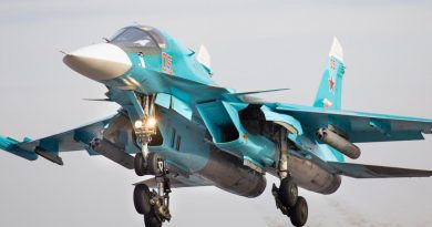 Украина сообщила о сбитом российском Су-34