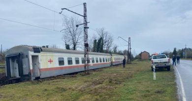 Поезд, следовавший из Озургети в Тбилиси, сошел с рельсов