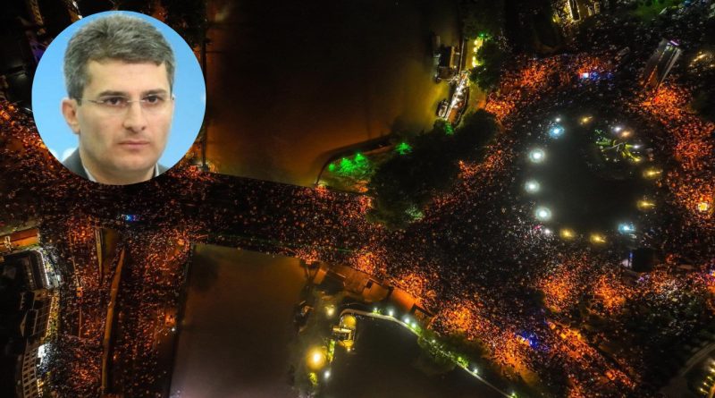 По мнению Мдинарадзе, на акции нет 20 тысяч человек | публикуем фото и видео