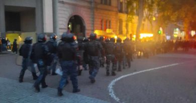 Подразделения спецназа покинули улицы Читадзе и Чичинадзе, протест продолжается