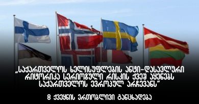 Восемь стран Европы выступили с критическим заявлением в адрес властей Грузии