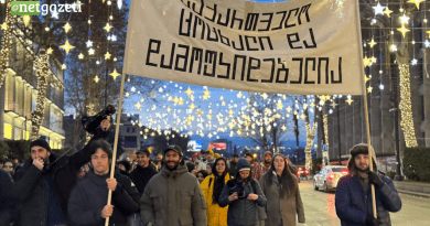 В Тбилиси прошел протестный марш кинодеятелей и любителей киноискусства