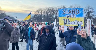 В Берлине прошла акция в поддержку Украины и политзаключенных в РФ и Беларуси