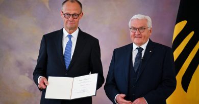 Президент Штайнмайер вручил Мерцу грамоту о назначении канцлером ФРГ
