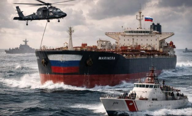 Фото задержанного США нефтяного танкера