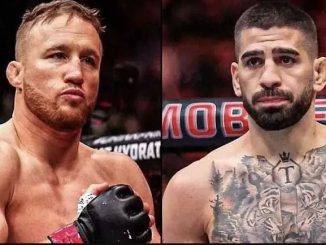 Бойцы UFC Рафаэль Физиев, Илия Топурия и Джастин Гейджи