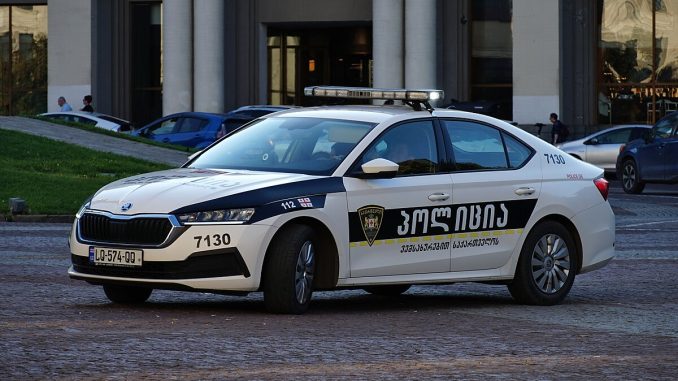 Škoda Octavia IV police car, Tbilisi