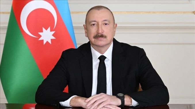 На фото Ильхам Алиев