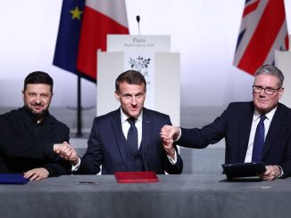 Зеленский, Макрон и Стармер